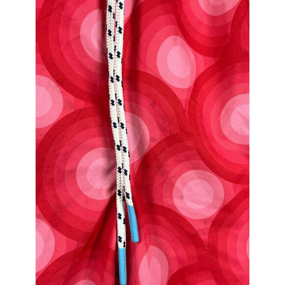 Psycho Bunny Mens XL Swim Trunks Red Geometric Print Lined Board Shorts Beach - Picture 7 of 13